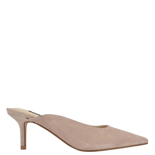 Nine West Angle Pointy Toe Beige Mules | South Africa 61Z58-3N49